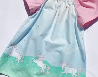 Unicorn Dress, Toddler Summer Dress, Toddler Dress, Summer Dress, Girl Clothes, Unicorns, Play Dress, Girl Dress, girl holiday clothes,