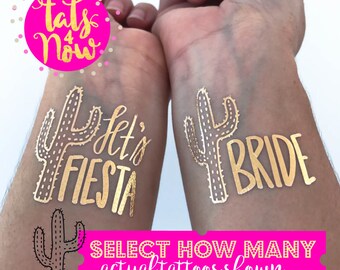 Cactus bachelorette, lets fiesta, fiesta cactus, final fiesta, bachelorette party tattoos, mexico bachelorette weekend, by Tats4now