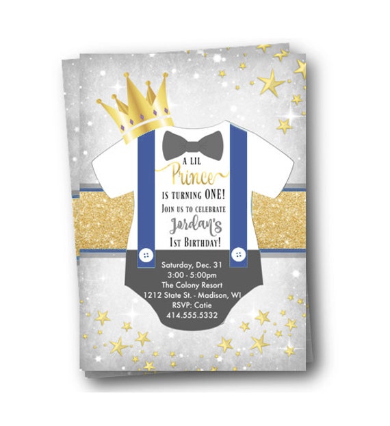 Little Prince 1St Birthday Invitations 6