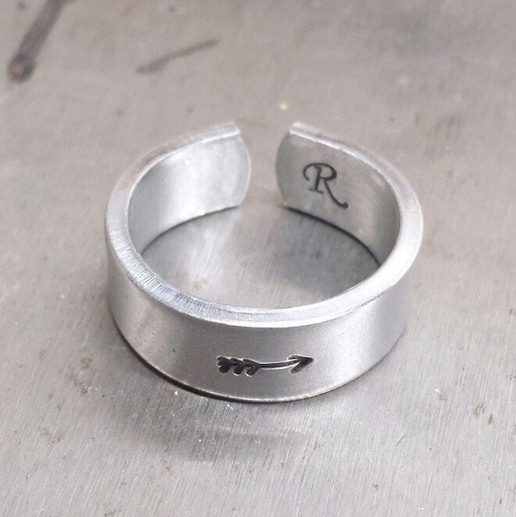 Personalized Ring for Her Arrow Ring Sterling Silver Jewelry