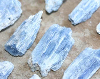 Blue Kyanite Blades (L285): Blue Kyanite Palm Stone, Kyanite for Wrapping, Chakra Stone, Kundalini Stone, Small Blue Kyanite, High Vibration