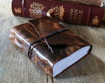 Leather Journal . "Be daring, be different, be impractical..." Cecil Beaton . dark brown leather . handmade handbound (320pgs)