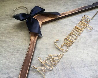 Bridesmaid Gift | Personalized Wedding Hanger | Custom Bridal Hangers | Custom Made Hangers | Bridesmaids Gift | Wedding Hangers with Names