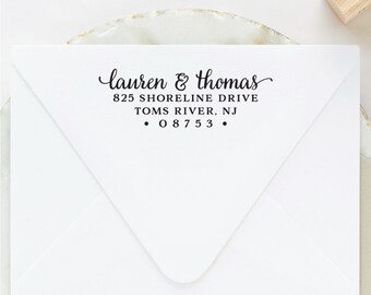 Return Address Stamp, Address Stamp, Custom Stamp, Personalized Stamp, Self Inking Stamp, Wedding Stamp