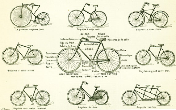 l'évolution de la bicyclette au fil du temps