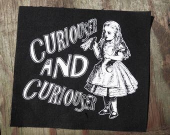 Alice in wonderland patch - Alice patches, wonderland patch, book lover patch, cute patch, gothic lolita, drink me patch, Lewis carrol
