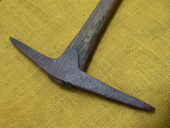 Vintage pick axe-antique miners pick-old rock pick-antique tool-old ...