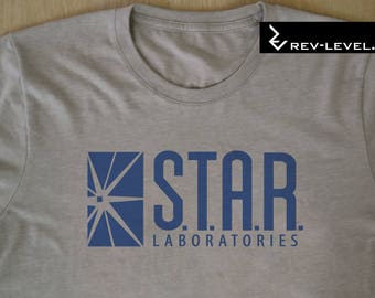 Flash Cosplay Inspired Star Labs T-Shirt - The Flash S.T.A.R. Laboratories Tee by Rev-Level