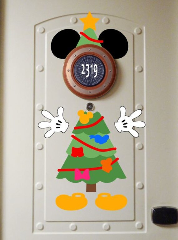NEW Christmas Tree Mickey Disney Cruise Door Body