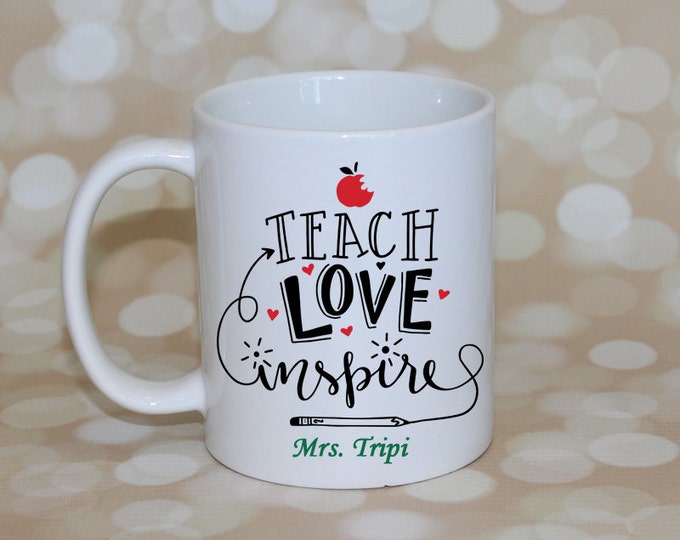 Teacher Gifts, Teacher Mug, Personalized Teacher Gift, Teacher Christmas Gifts, Gifts for Teachers, Teacher Gifts Personalized, Coffee Cup