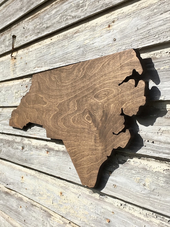 Large North Carolina Wood Cutout 3FT WIDE NC wall decor art