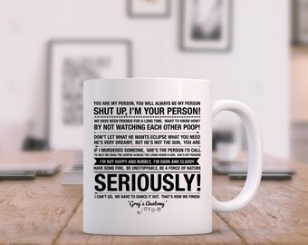 Grey's Anatomy Quotes White Mug - High Quality - Gift - Christmas