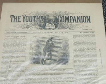 The Youth's Companion No. 39 Boston, Thursday, Sept 28, 1876 - Newspaper Article