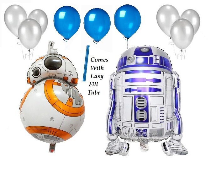 11 piece set large r2d2 r2d2 foil balloon for star wars birthday