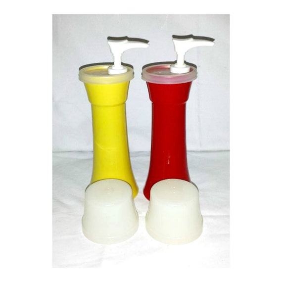 Tupperware Condiment Dispensers2 Pc SetMustard