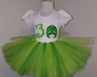 Gekko birthday shirt, custom pj mask birthday shirt, shirt only