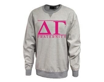 DG Delta Gamma Inside Out Oversized Sorority Sweatshirt