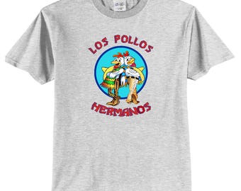 Los Pollos Hermanos Breaking Bad Front Logo Print T-Shirt