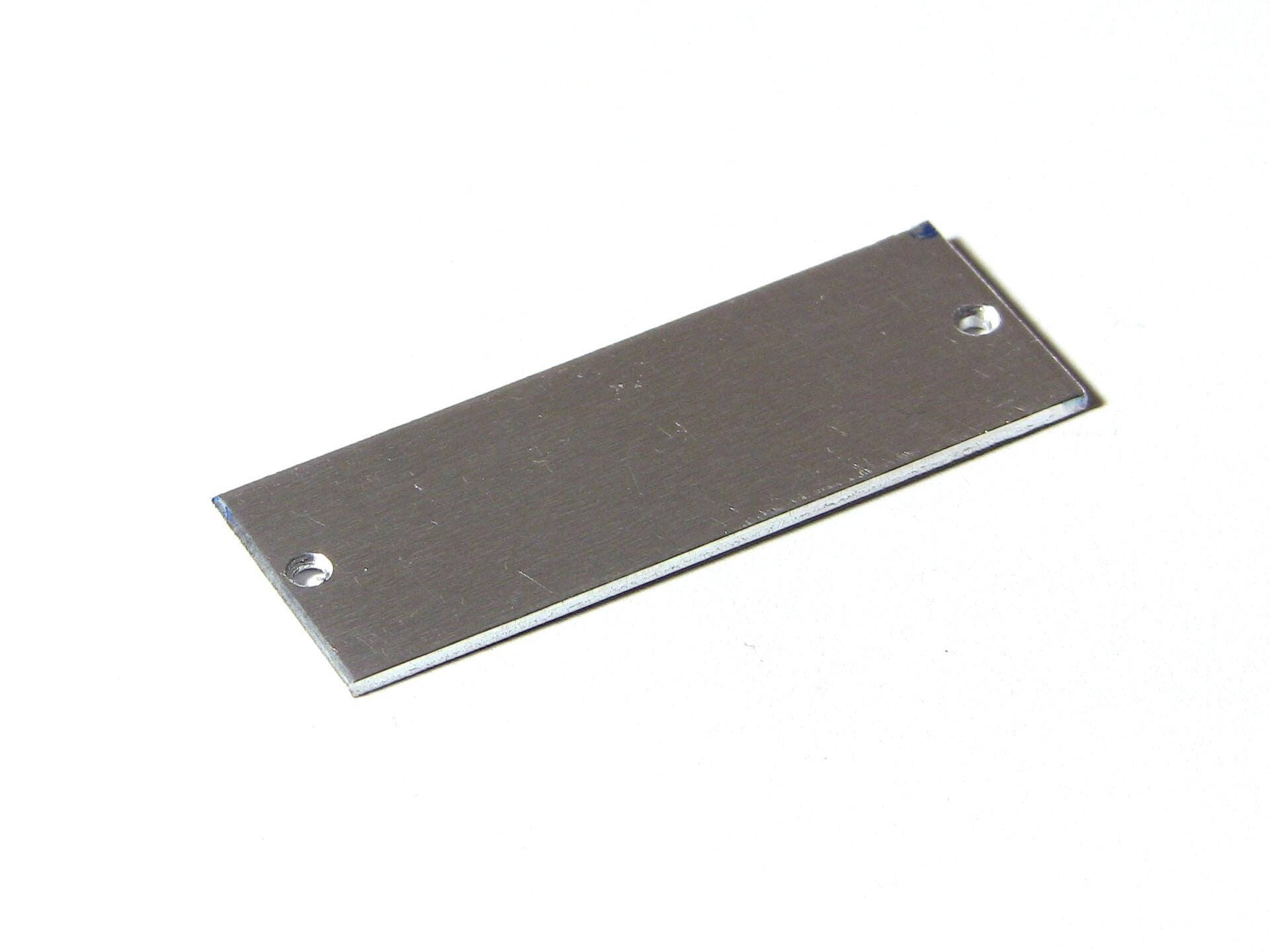 Aluminum Jewelry Blanks 16 Ga. .050 x .75 x 2 in. 2 Holes Center for