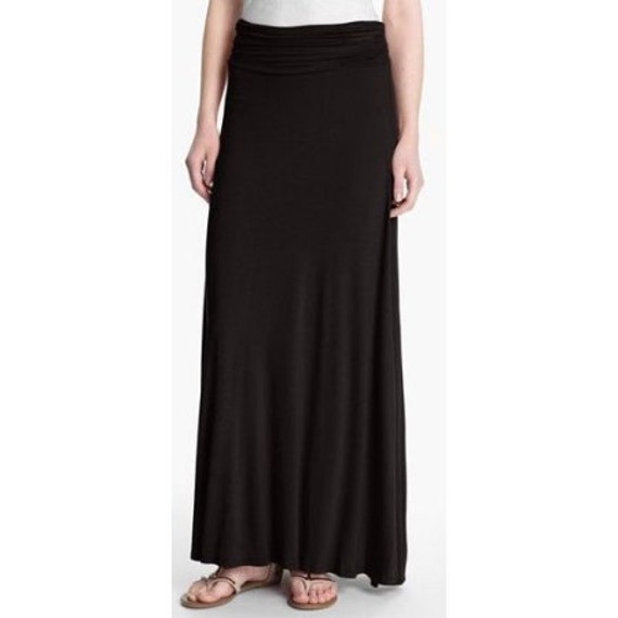 40 Maxi Skirt Long Jersey Skirts for Women Ruched