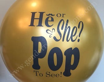 Gold Gender Reveal Balloon