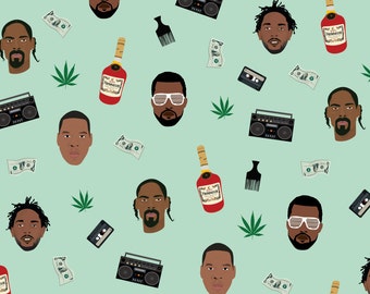Rapping Paper - Hip hop wrapping paper - Snoop Dogg - Kendrick Lamar - Kanye West - Jay Z - Hip hop - Gift Wrap