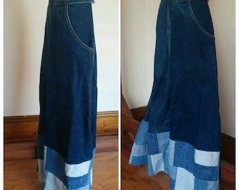 1984451 Denim Patch Skirt