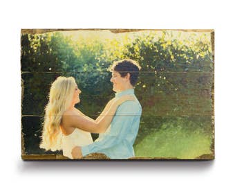 Photo on Wood | Custom Wood Print | Wedding Gift | Picture on Wood | Engagement Gift | Pallet Signs | Wood Print | Rustic Home Decor
