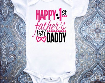 first fathers day shirt and onesie