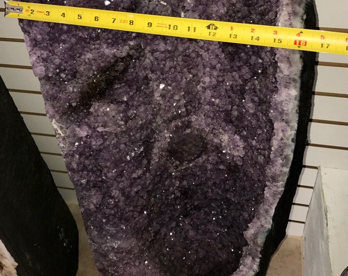 Amethyst Geode 34 inches tall- Amethyst from Brazil-155 LBS- Natural Amethyst Geode- Reiki \ Healing Stone \ Chakra \ Fung Shui \ Home Decor