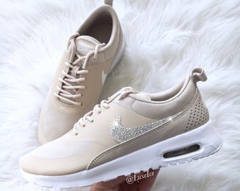 Nike Air Max Thea Khaki And Black Trainers Quandary