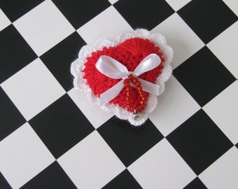 love gift Valentines heart kitchen magnets decor kitchen accessory crochet refrigerator magnets kitchen wares fridge magnets gift sweetheart