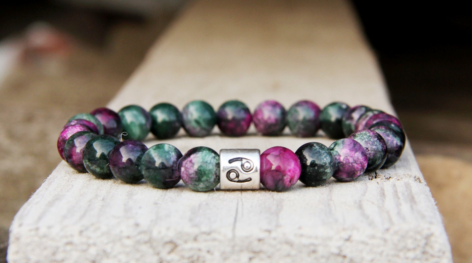 Cancer jewelry Cancer bracelet Cancer Sign Zodiac jewelry