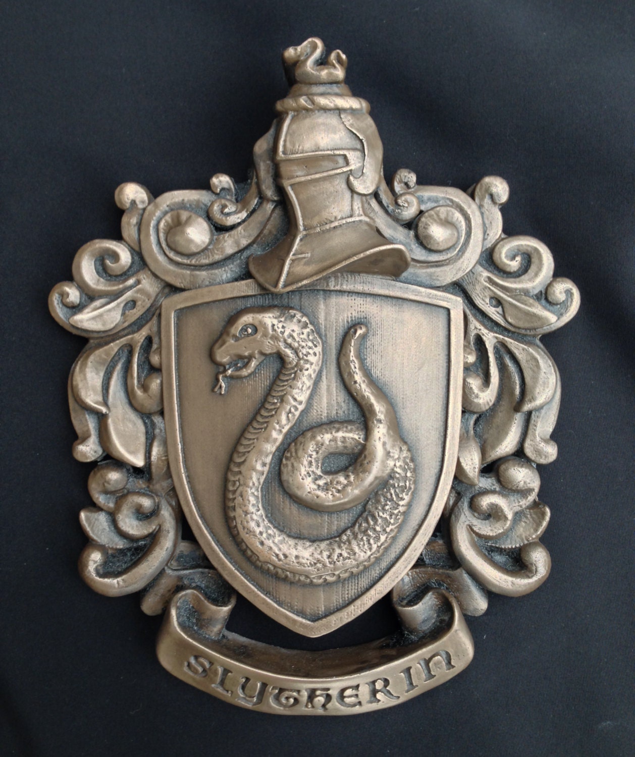 Slytherin Crest for Wall hanging or desk reproduction Harry