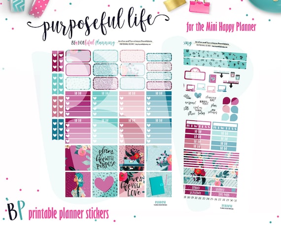 Shocking image for free mini happy planner printable inserts Inventive image with regard to free mini happy planner printable inserts