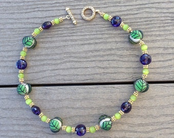Elegant Necklace, Artistic Necklace, Colorful Jewelry