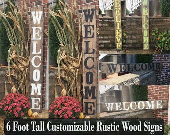 Front porch welcome sign, Front porch rustic welcome sign, Front porch distressed welcome sign, Front porch wood welcome sign, Welcome signs
