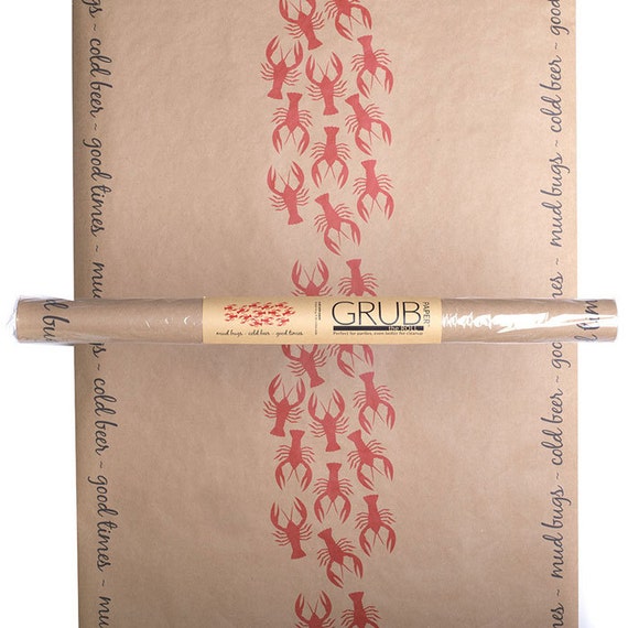 Crawfish Boil Kraft Paper Table Cover