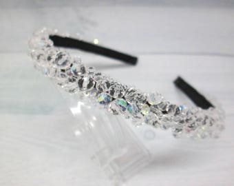 Wedding accessories Bridal shower Accessories bridal Crystal wedding Sister gift Hair piece Bride hair Bridal hair piece White crown bridal