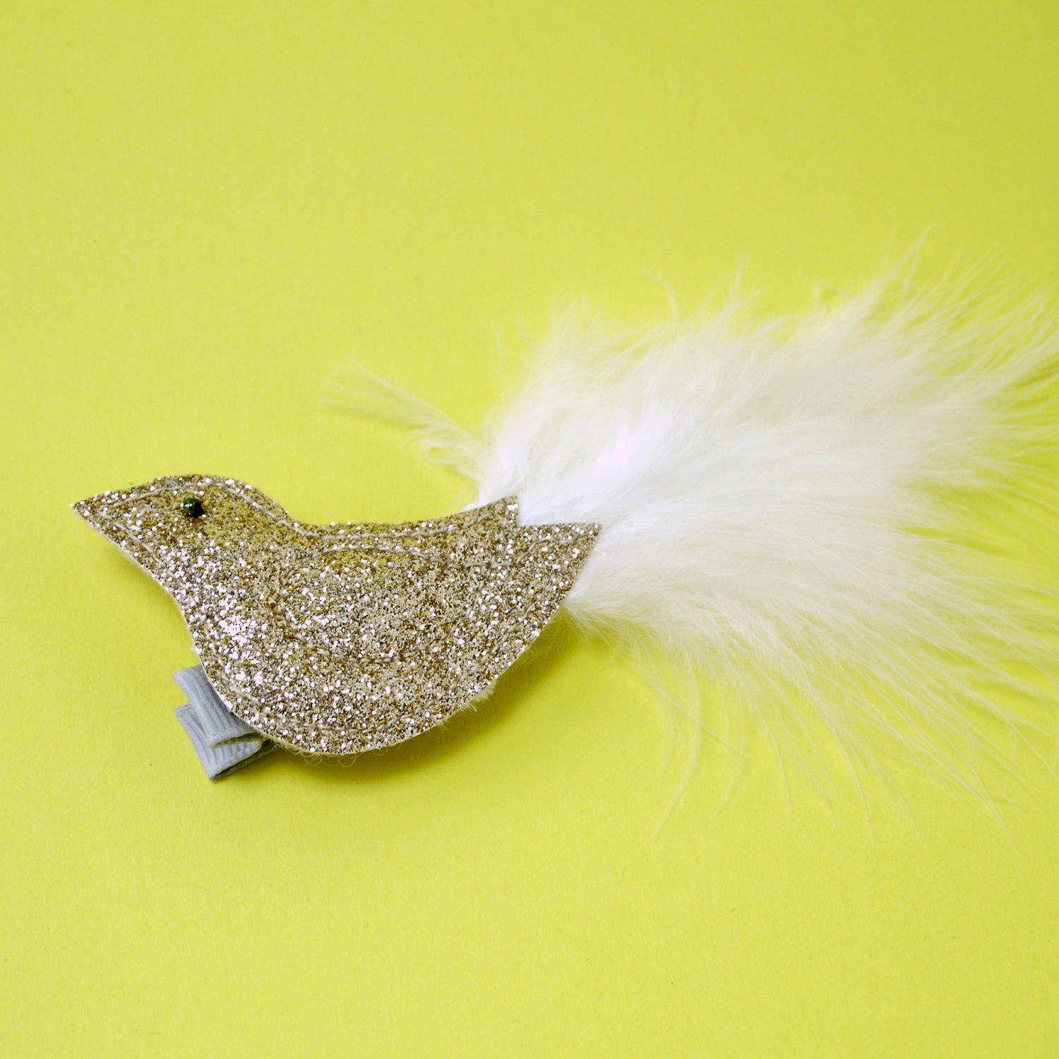 Gold Hair Clips Bird Hair Clips Feather Hair Accessories