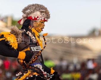 African Photography, Senegalese Dancer with Makeup, Travel Photography, Senegal photography, Fine Art Photography, Wall Art Print