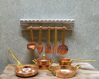 Ustensiles De Cuisine Miniatures - Kit Parfait Pour Les Maisons De Poupée, Les Dioramas Ou La Décoration Créative - 7
