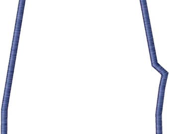 Alabama Satin Stitch Applique Embroidery Design