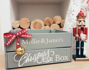 Personalised Christmas Eve crate, Christmas eve box, kids crate, xmas eve, santa hamper