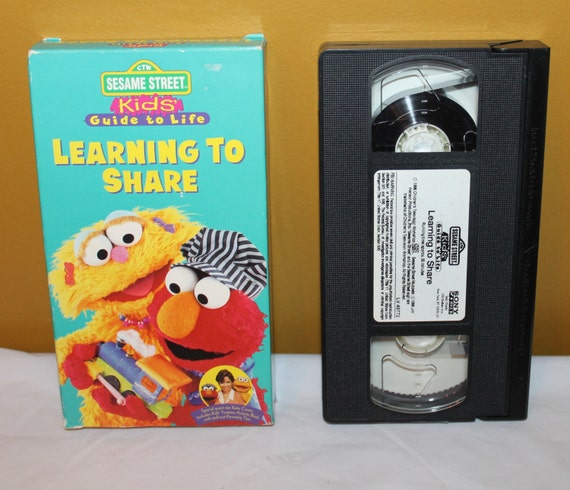 Vintage 1996 Sesame St. Learning To Share vhs videoVideos for