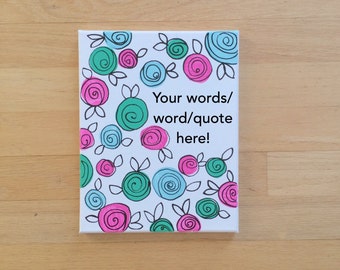 Sorority canvas custom canvas canvas decor personalized canvas canvas quotes canvas decor