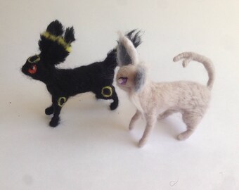 Espeon - Needle Felted Pokemons - pokemon plush toy