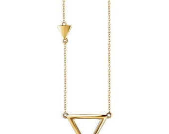 Three Makes a Tribe Triangle Necklace