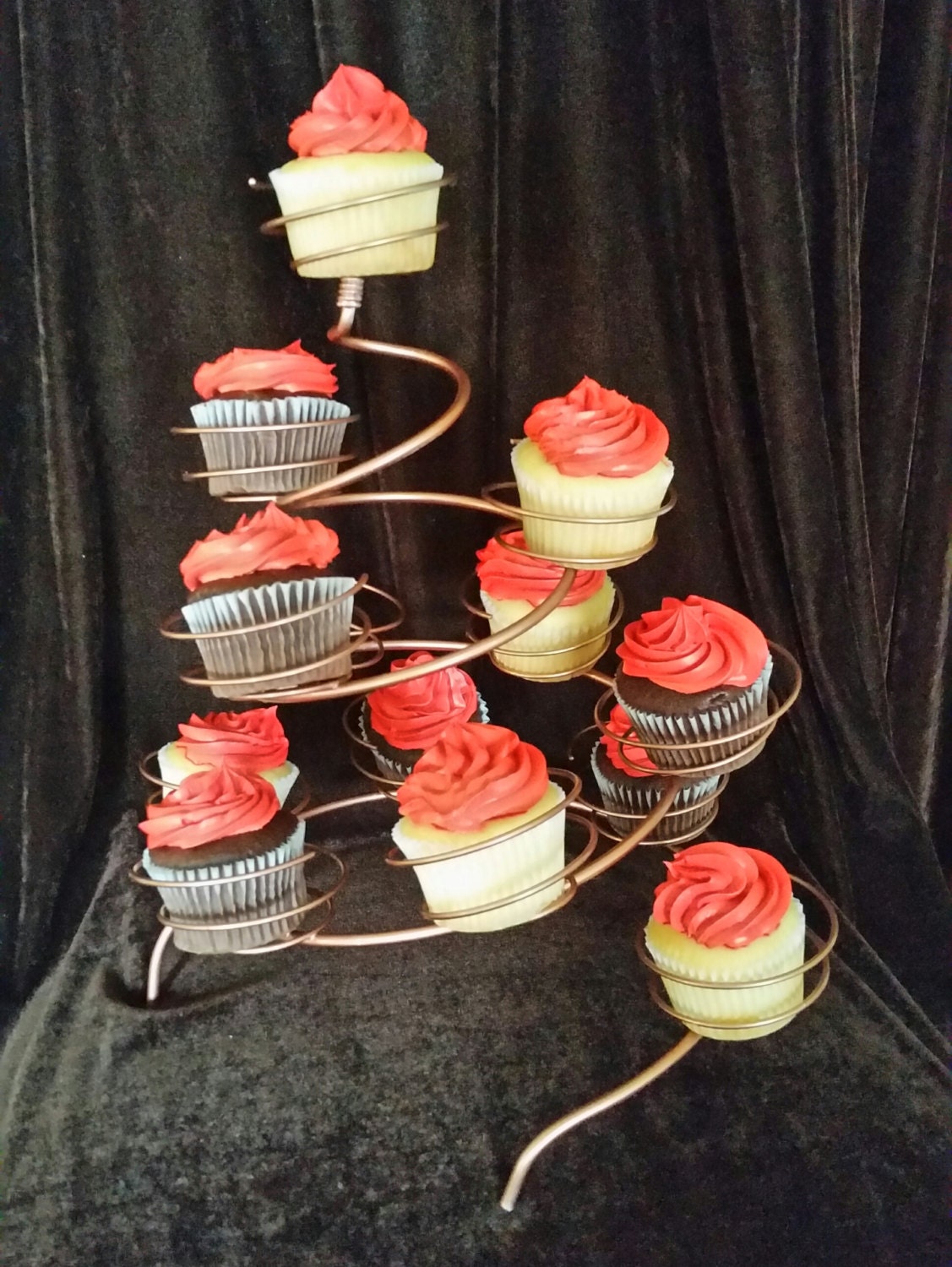 Rose Gold Cupcake Stand Cake Stand Treat Stand Ships by BsBouquets