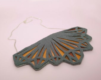 Necklace made from nespresso capsules